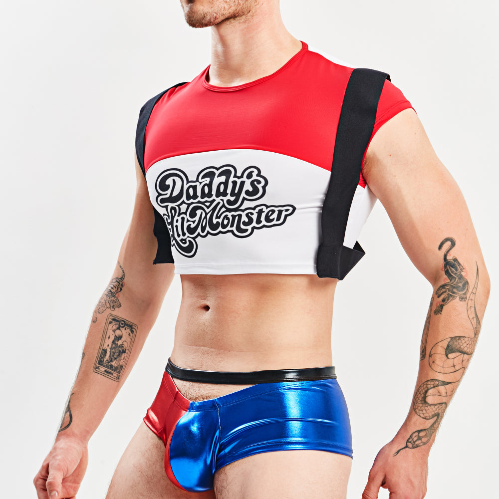 Miami Jock Harley Quinn Men's Sexy Halloween Costume and Suite MJT011