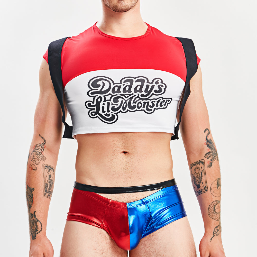 Miami Jock Harley Quinn Men's Sexy Halloween Costume and Suite MJT011